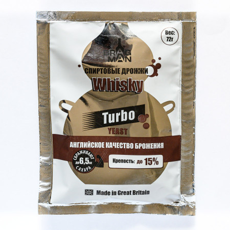 Turbo yeast alcohol BragMan "Whisky TURBO" (72 gr) в Калининграде