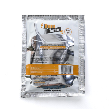 Turbo yeast alcohol BragMan "RUM TURBO" (72 gr) в Калининграде