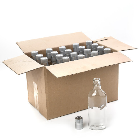 20 bottles "Flask" 0.5 l with guala corks in a box в Калининграде